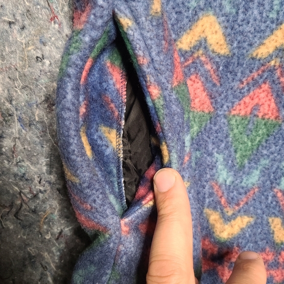 vtg Aztec western fleece jacket - Picture 5 of 5